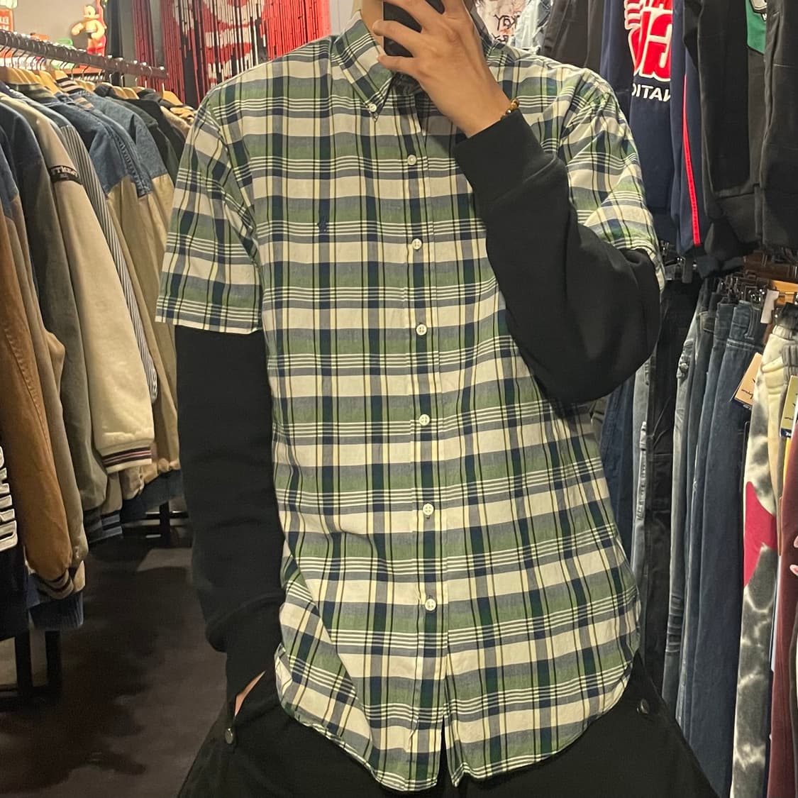 [IM] polo 폴로 체크 반팔셔츠 상품이미지1