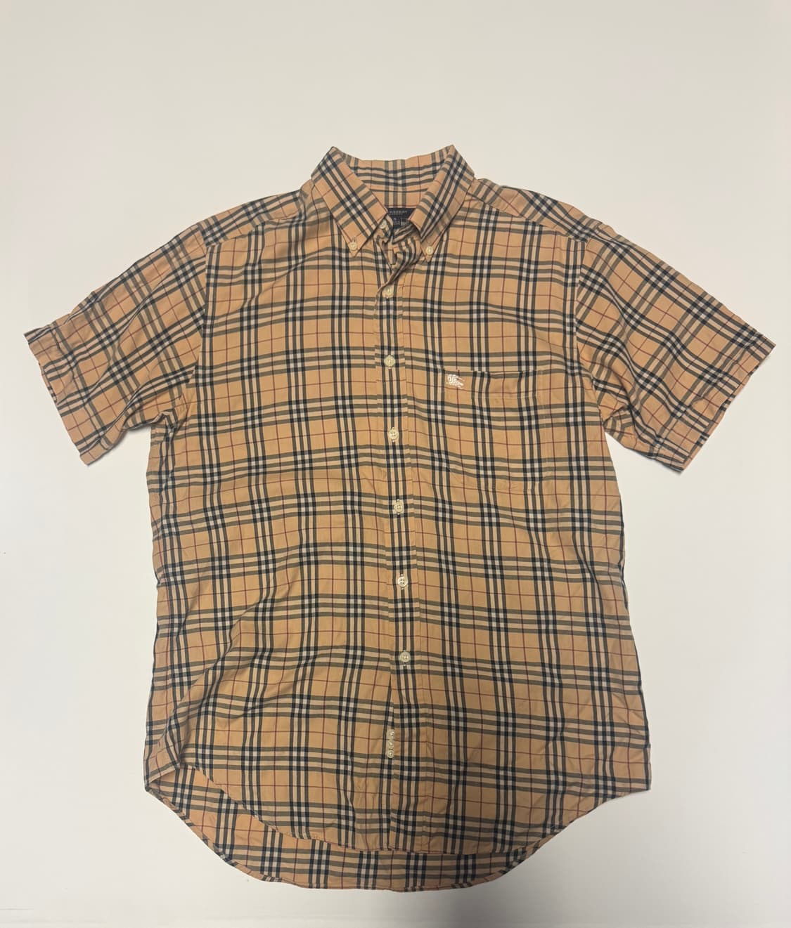 버버리 런던 시그니처 노바체크 반팔 셔츠 M ~ L 상품이미지1