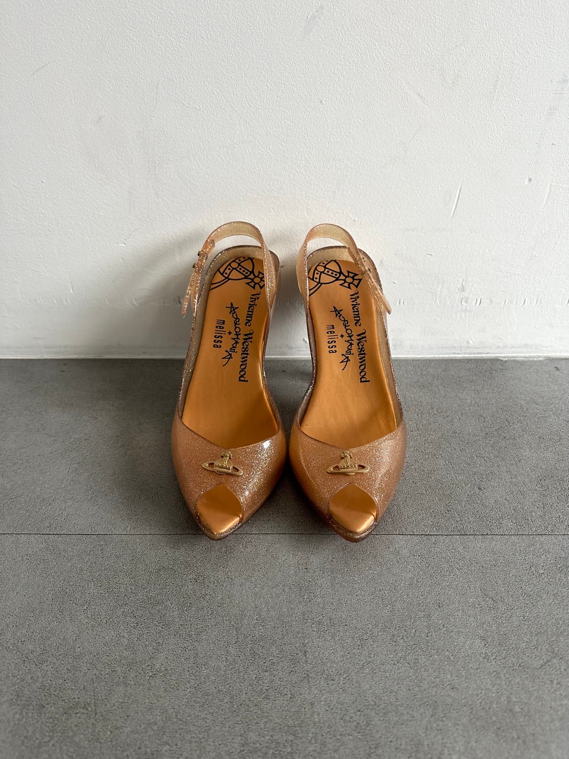 비비안웨스트우드 글리터 젤리 슬링백 힐 상품이미지2