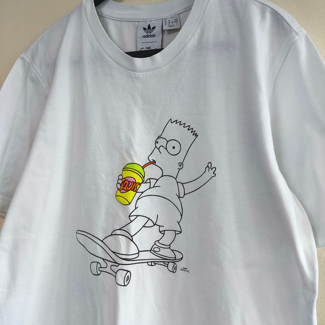 [M] 아디다스 X 바트 심슨 콜라보 티셔츠 상품이미지3