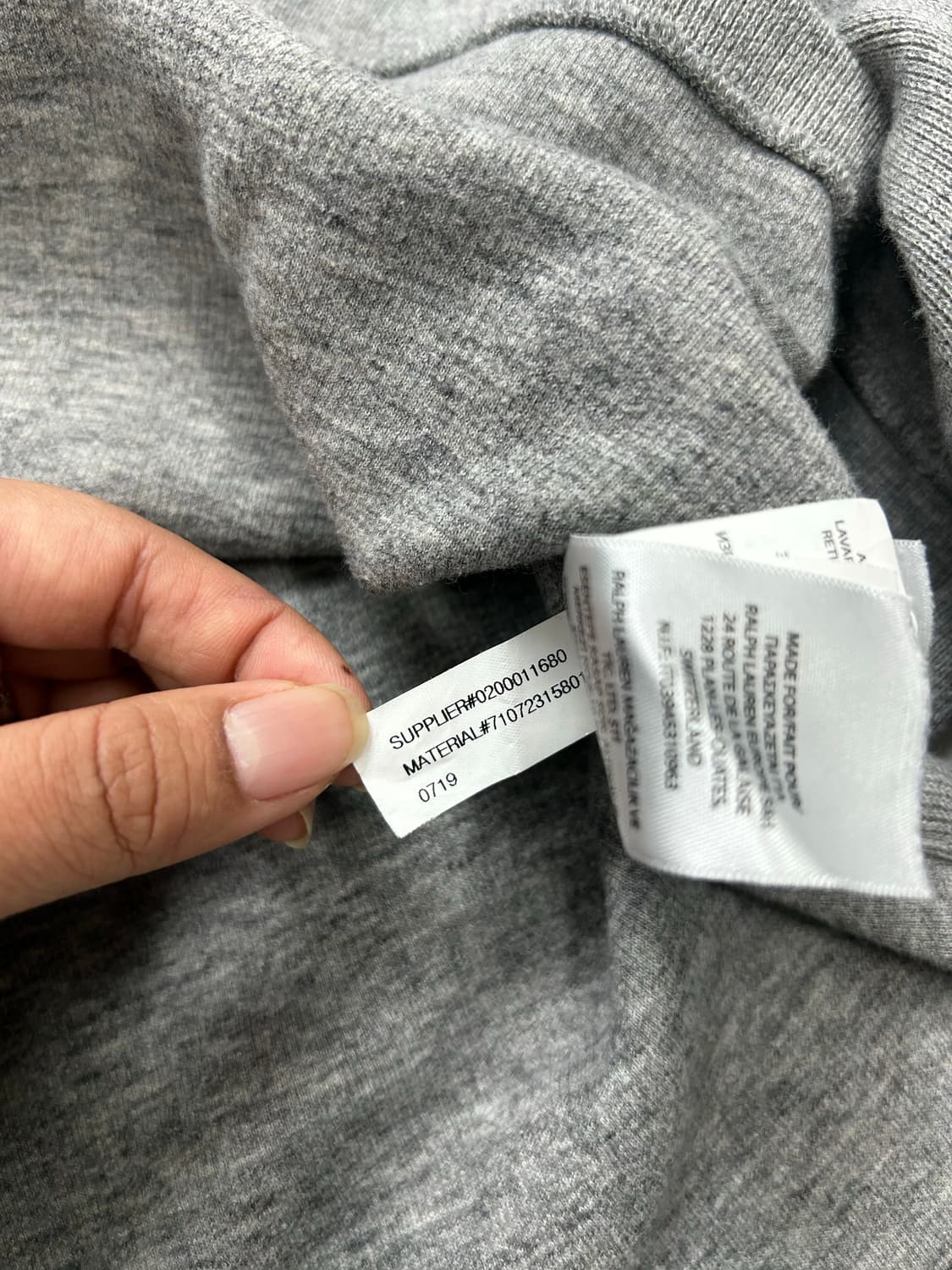 폴로 랄프로렌 그레이 하프집업 L 상품이미지8