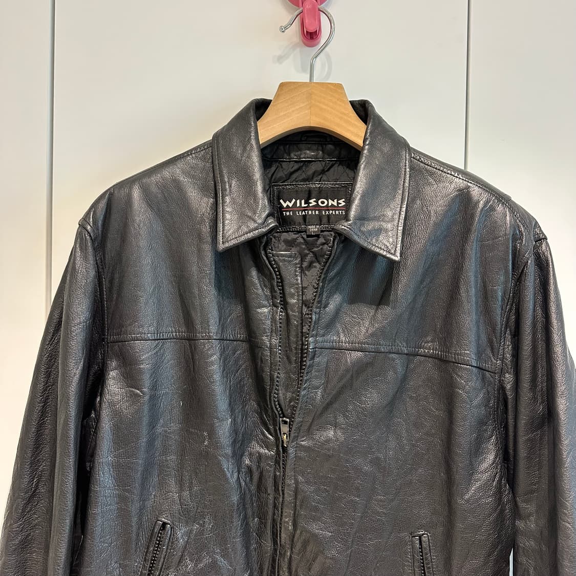 윌슨즈레더 레더 싱글카라 드리즐러 자켓 상품이미지4