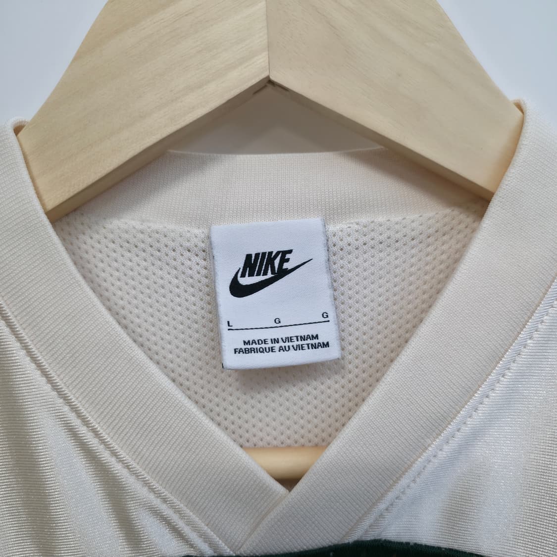 [L] 나이키 AIR 반팔 메쉬 티셔츠 그린/화이트 상품이미지4