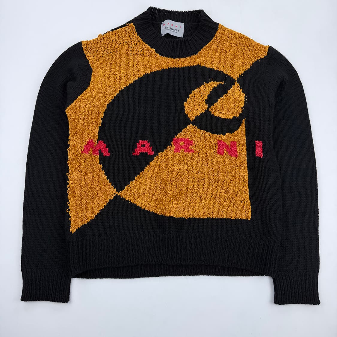 마르니x칼하트 wip 콜라보 크루넥 니트 상품이미지1