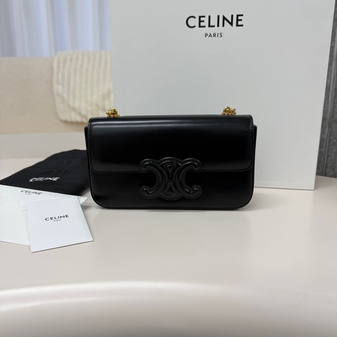 (당일출고) 셀린느 퀴르 트리옹프 체인 숄더백 상품이미지1