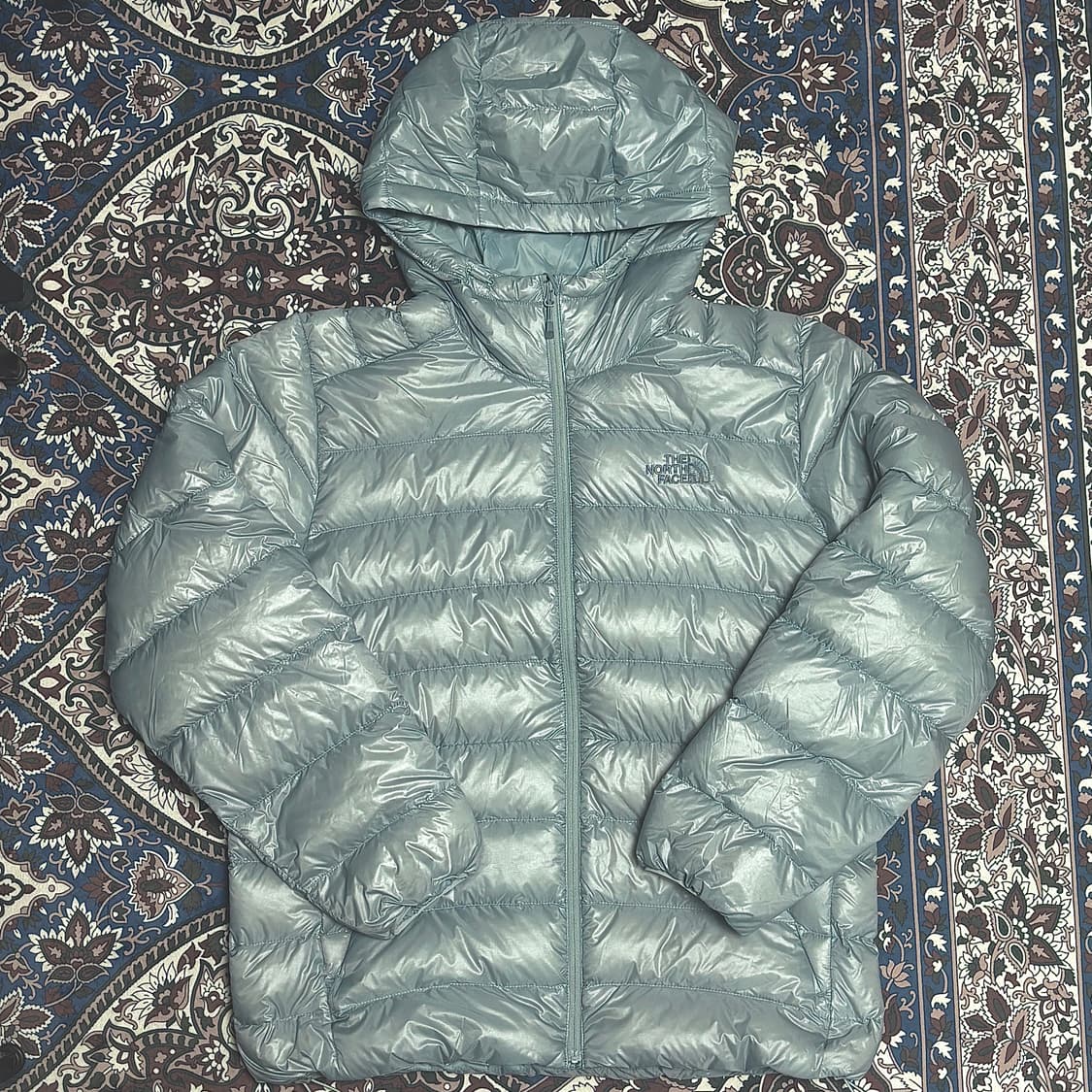 노스페이스 마티에 다운 후드 RDS 라이트 그레이 - 25FW 상품이미지1