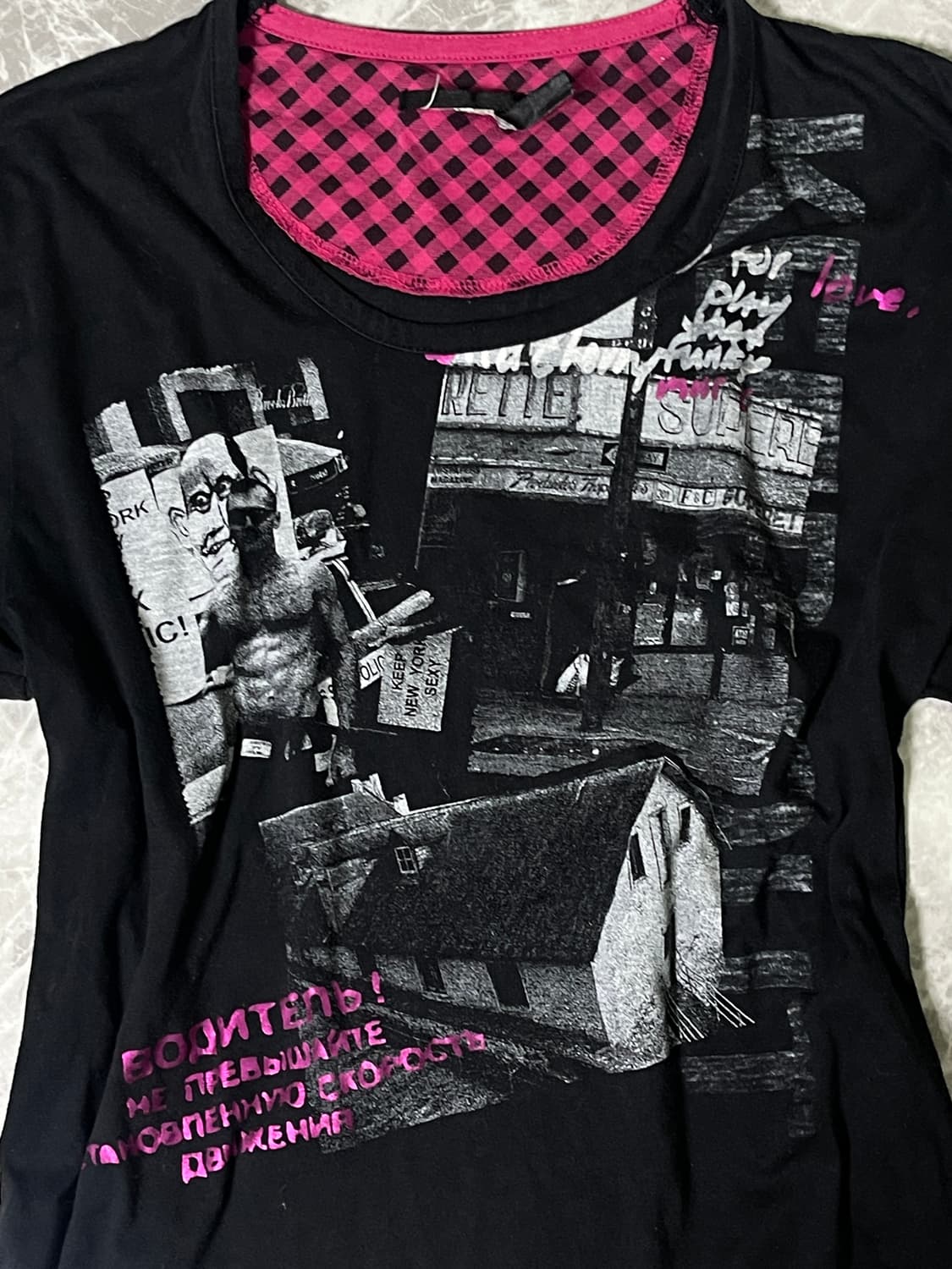 punk printing sleeve t 상품이미지2