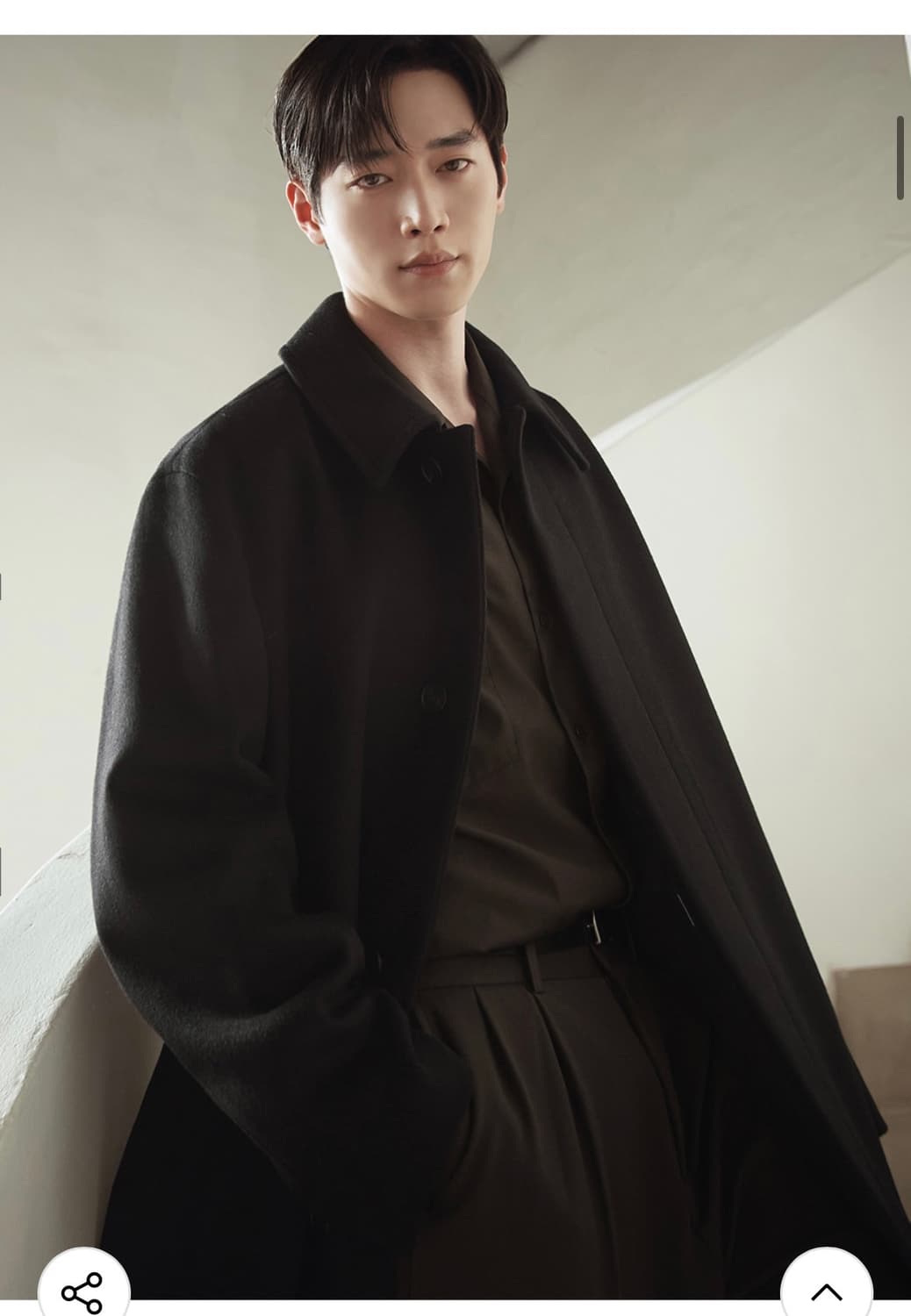 (새상품)(XL) 드로우핏 프리미어 퓨어 캐시미어 발마칸 코트 블랙 판매 상품이미지4