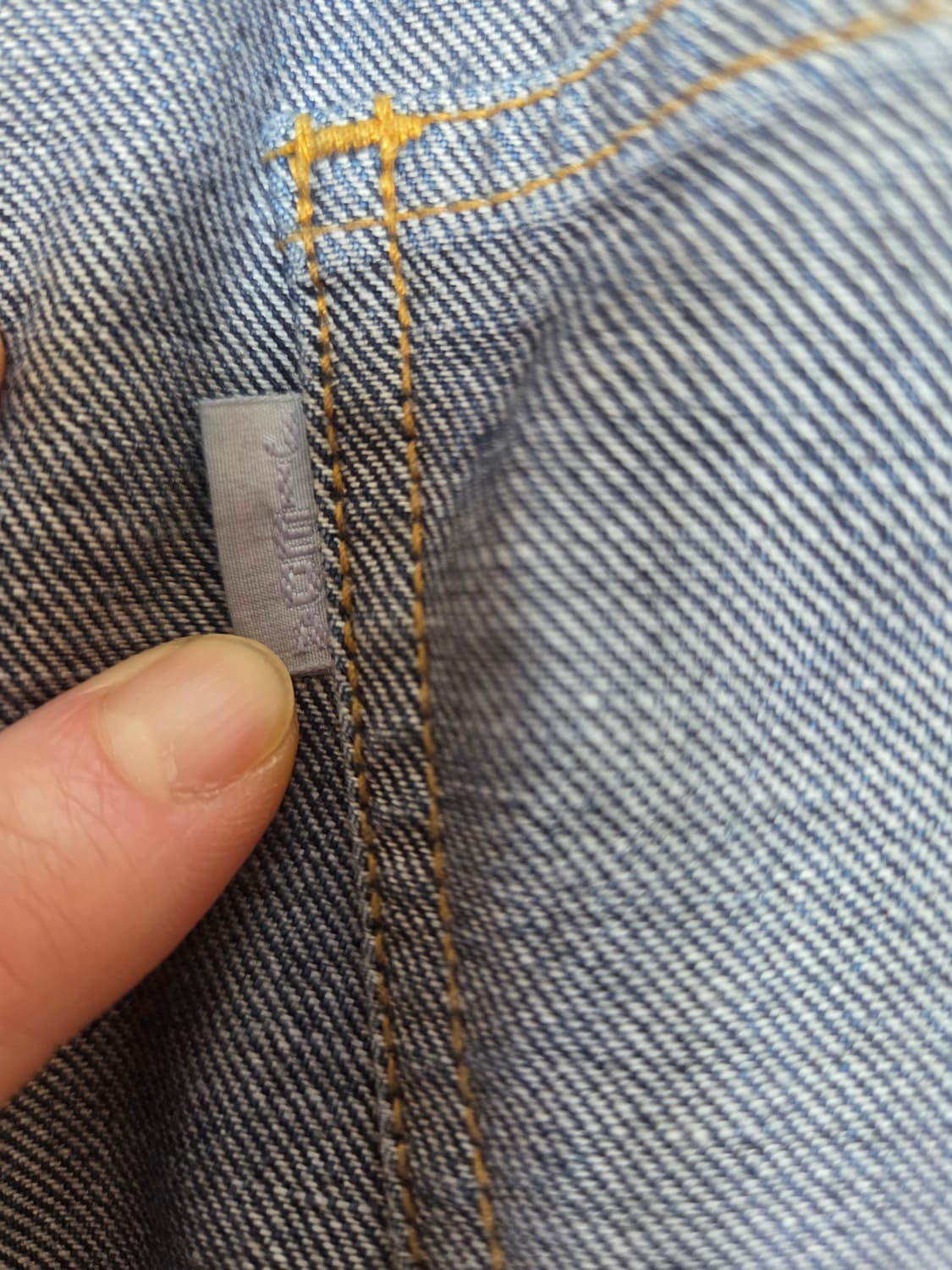 Jieda 인사이드아웃 와이드 데님 팬츠 상품이미지7