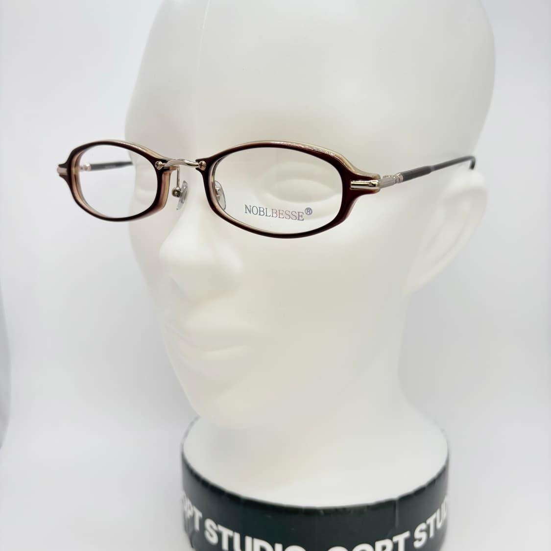NOBLBESSE 브라운 오벌 빈티지 뿔테 상품이미지5