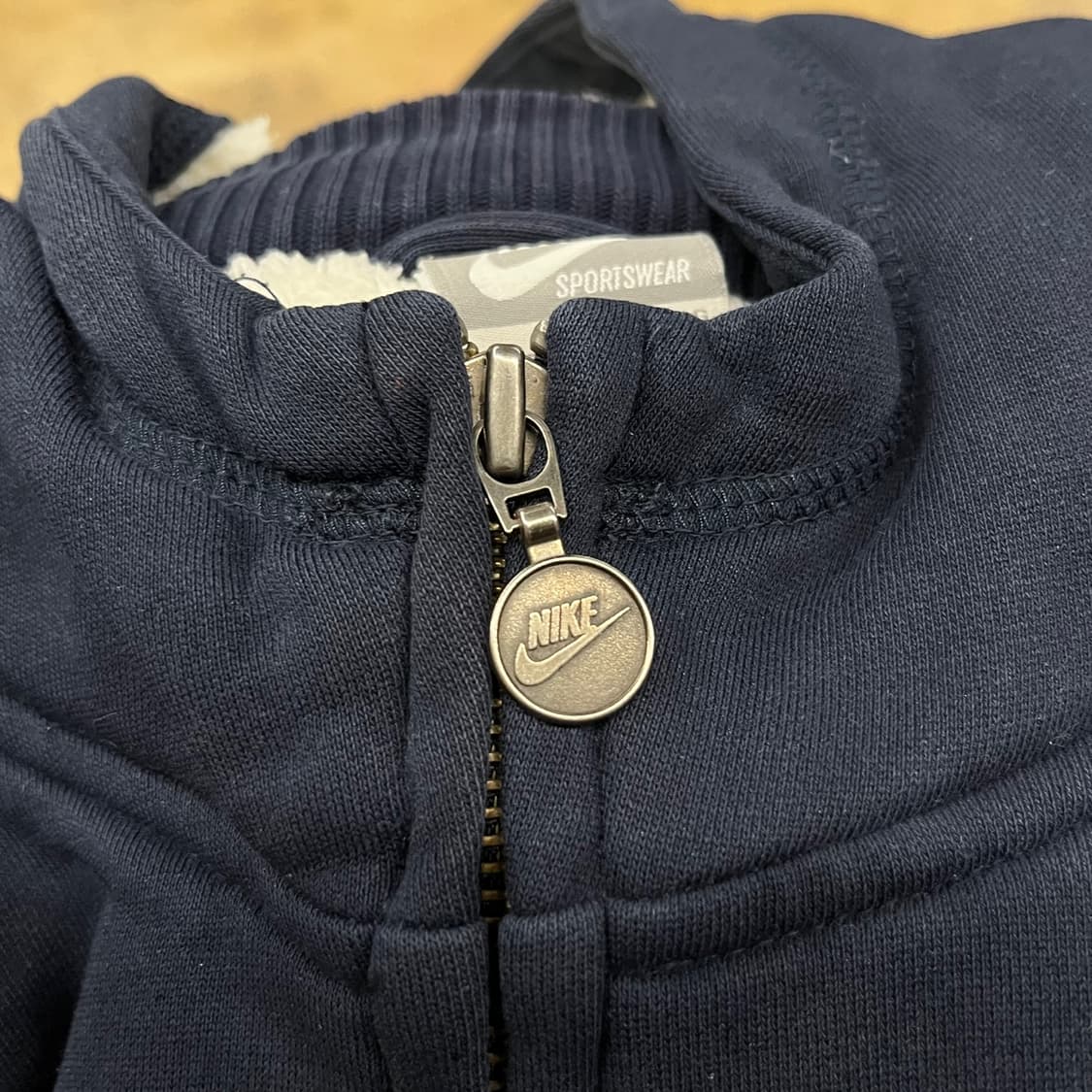 나이키 양털 네이비 후드집업 상품이미지7