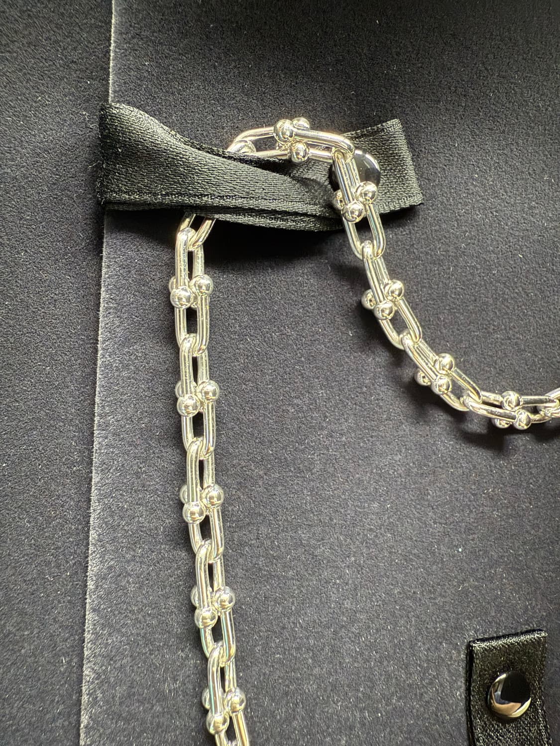 티파니앤코 하드웨어링크목걸이 스몰 실버 상품이미지7