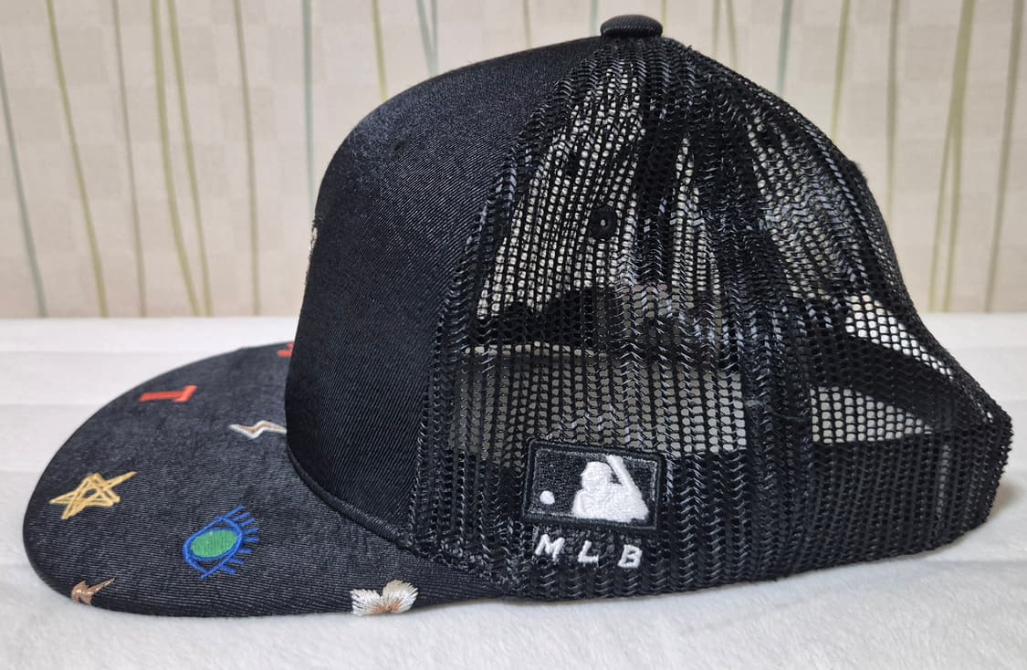 MLB 키즈 타이거 자수 매쉬 스냅백 블랙 상품이미지3