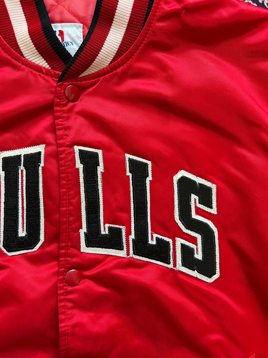 80s 스타터 시카고 불스 사틴 자켓 상품이미지4