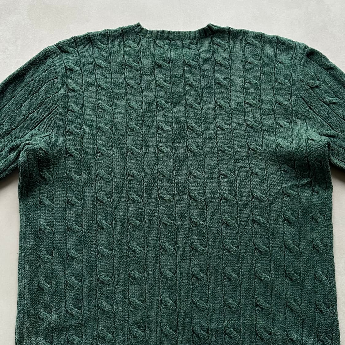 [M]폴로 랄프로렌 꽈배기 케이블 니트 그린 상품이미지6