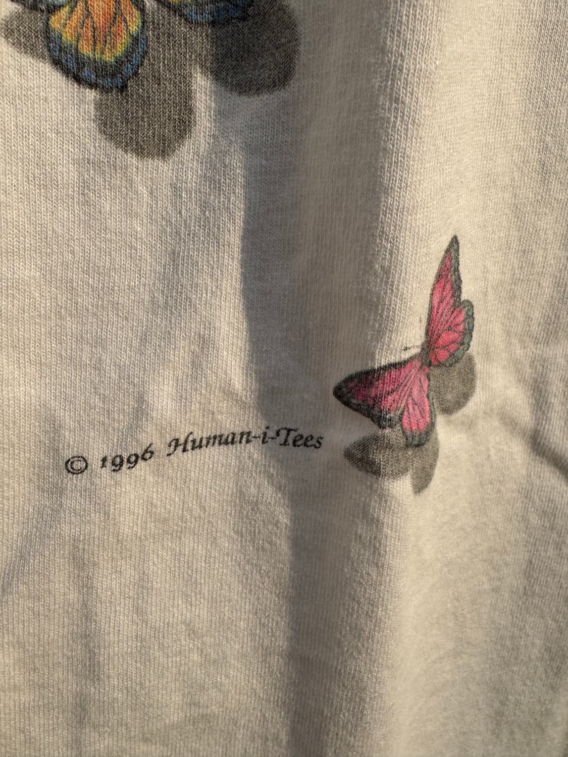 90s 빈티지 풀프린트 나비 티셔츠 상품이미지5