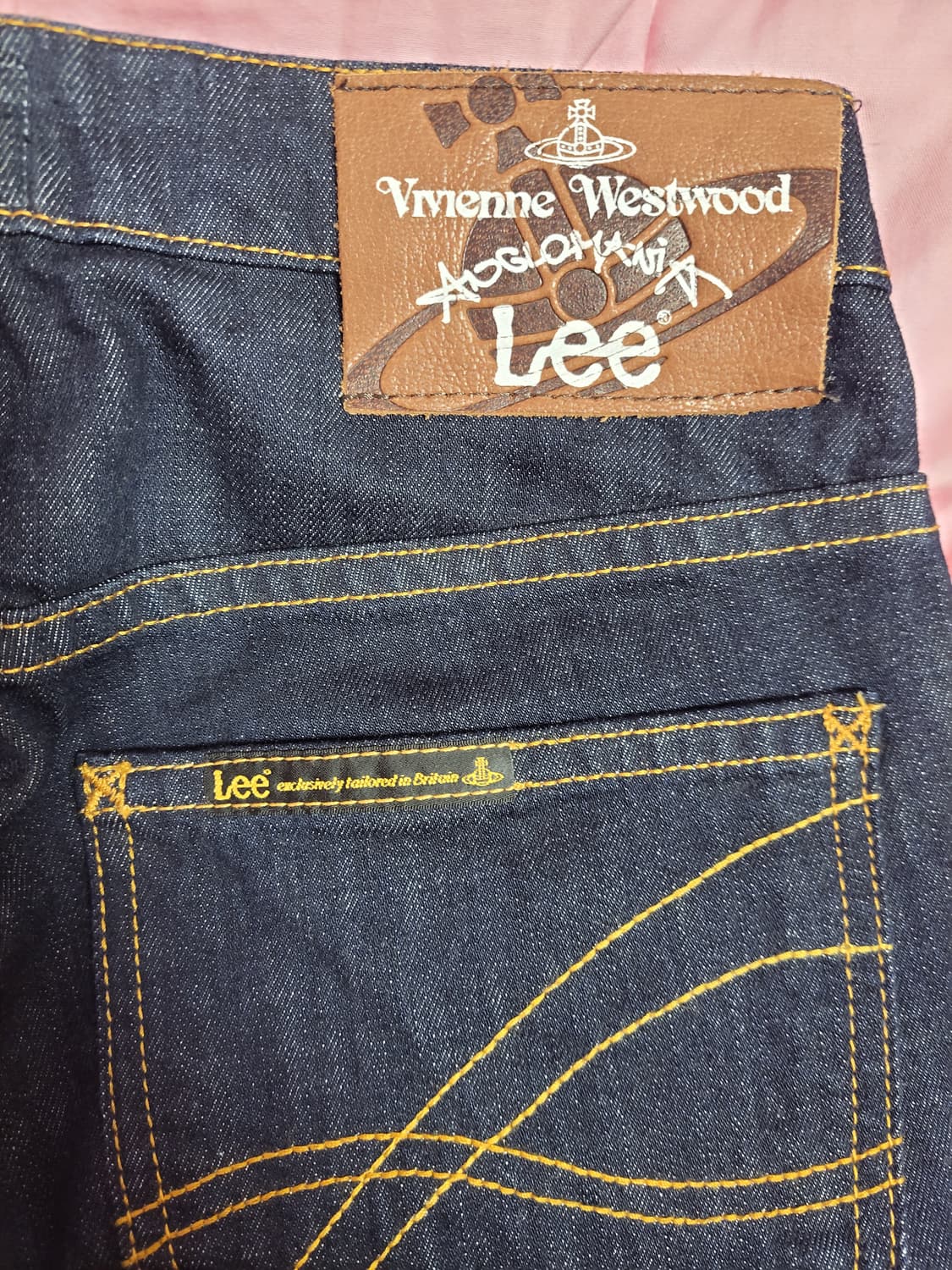 정품)급처새상품!비비안웨스트우드X LEE 콜라보 데님청바지팬츠 매장가30 상품이미지3