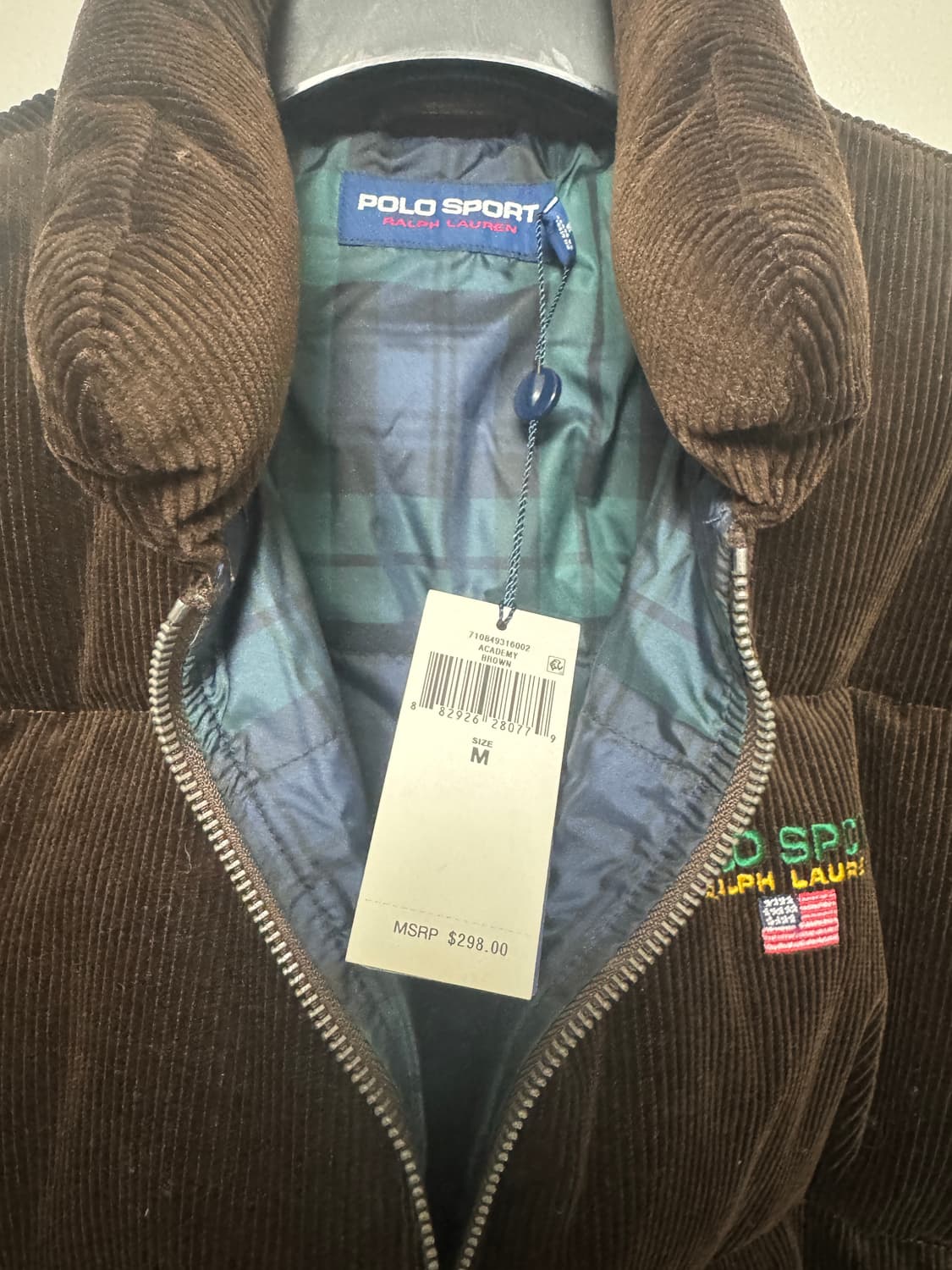 폴로 스포츠 코듀로이 패딩 상품이미지2