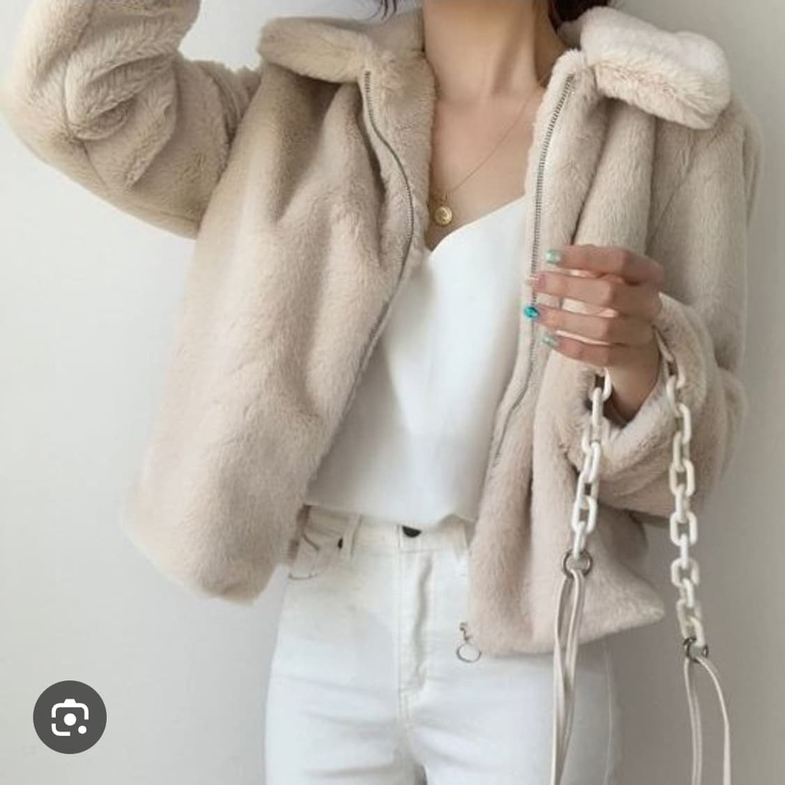 베이지 퍼자켓 상품이미지2