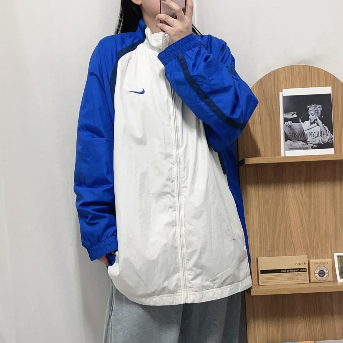 [정품] 나이키 화이트 블루 스우시 바막[ XXL ] 상품이미지2