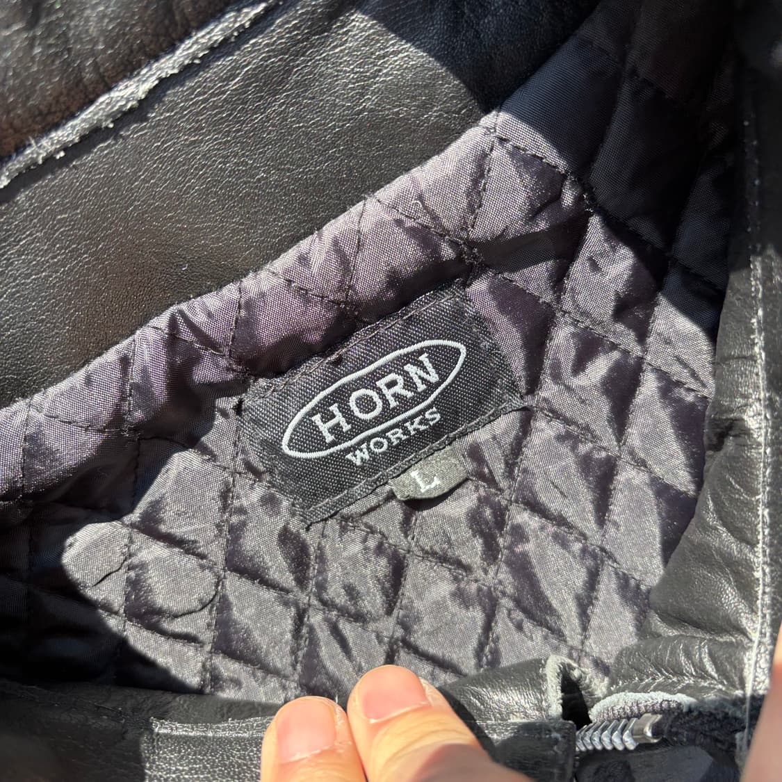 Horn 싱글 라이더 가죽 자켓 상품이미지3