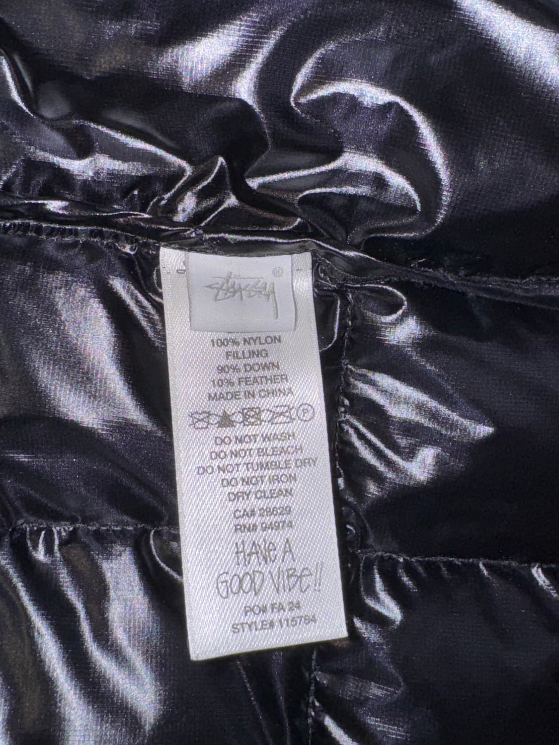 Stussy Midweight Puffer Black 상품이미지4