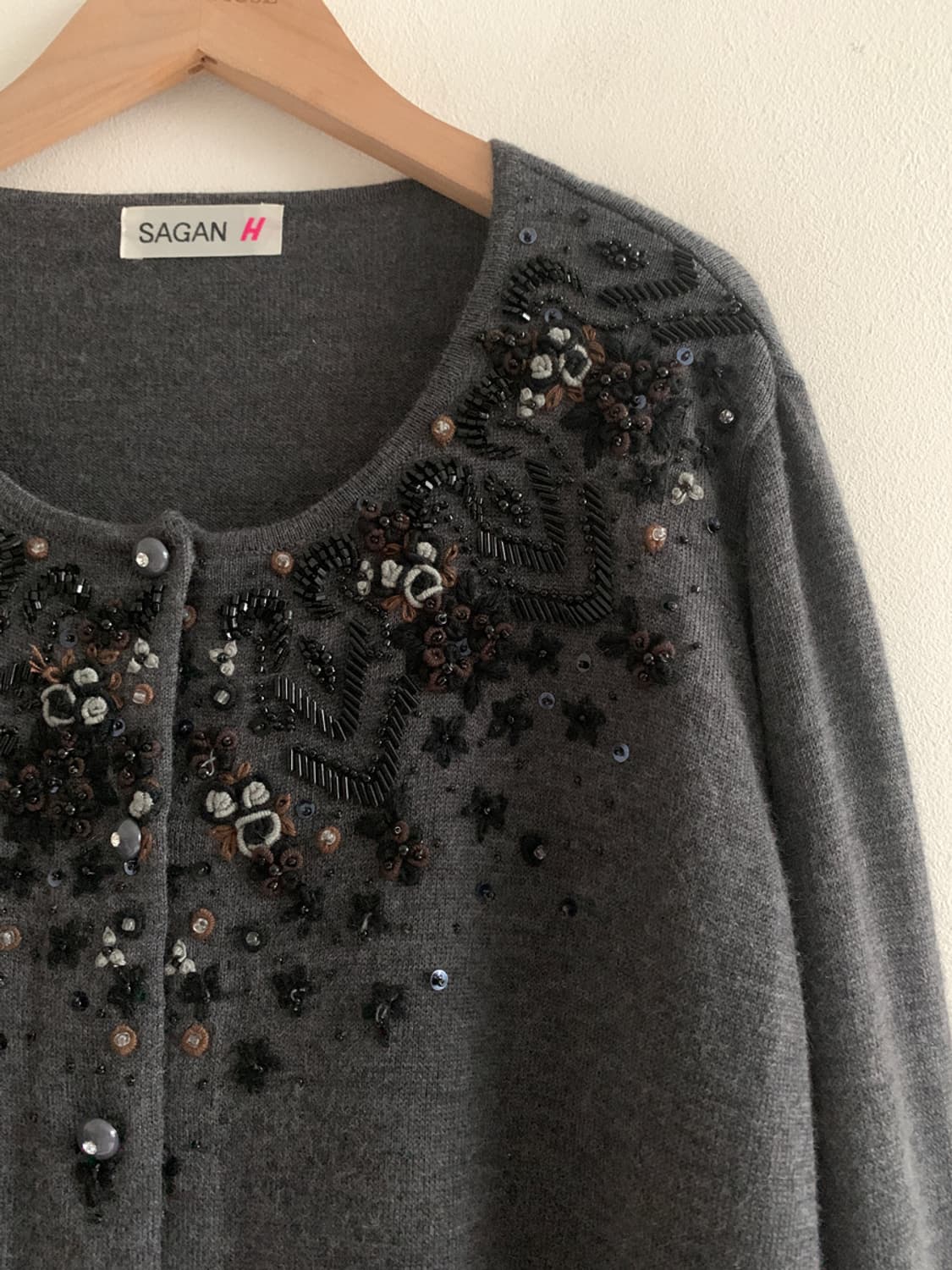 Vintage Beads Embroidery Cardigan 상품이미지4