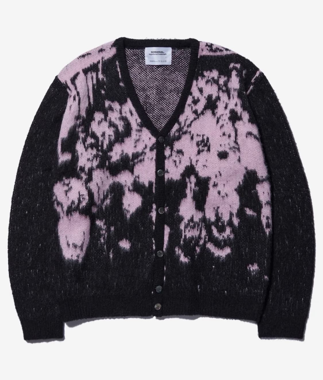 노매뉴얼 모헤어 핑크 가디건 M 상품이미지1