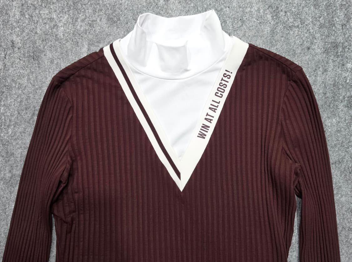 WAAC 왁 골지 폴라 골프티 긴팔티 2사이즈 상품이미지3