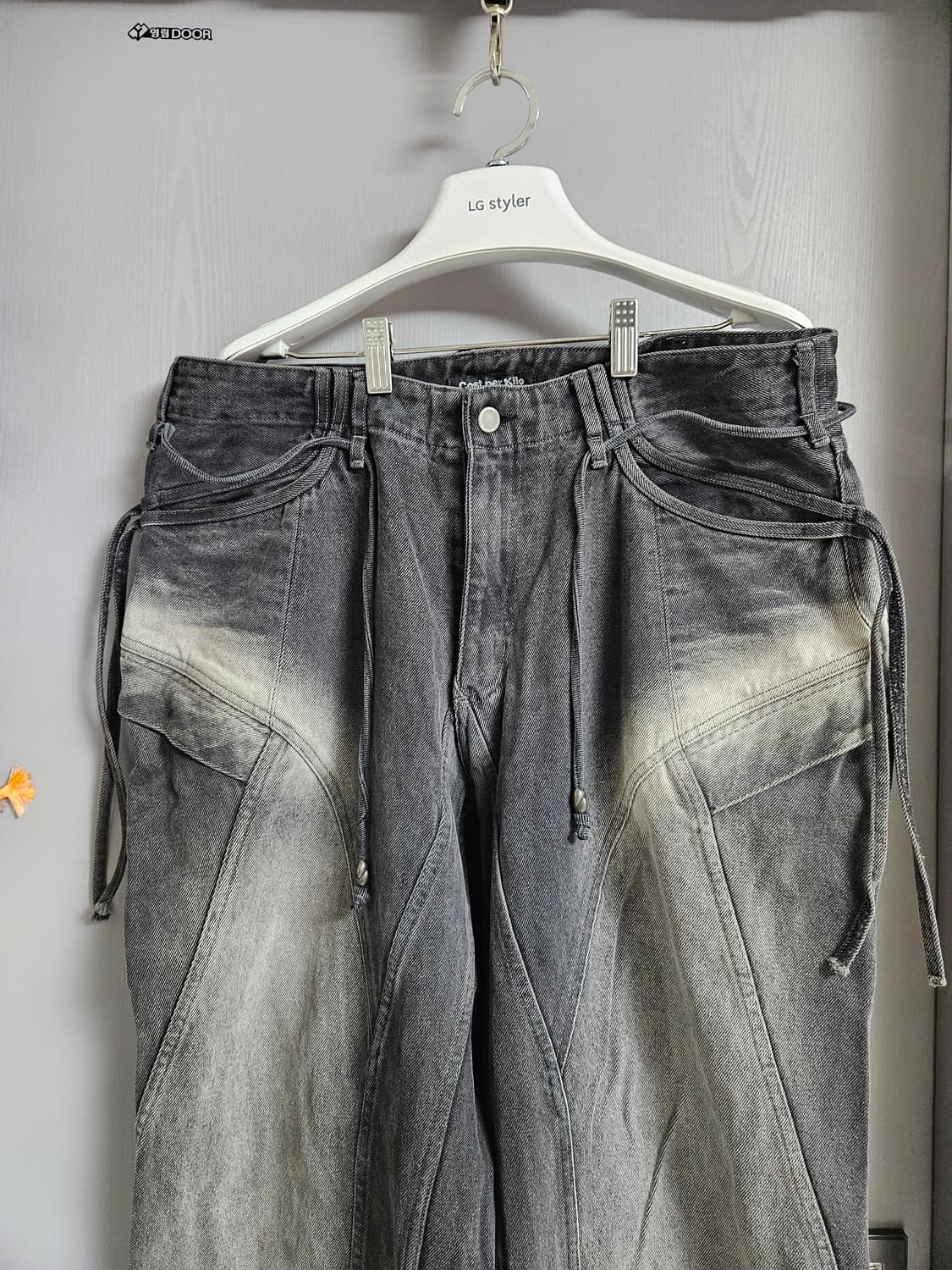 코스트퍼킬로 Cost per Kilo 워싱 와이드 데님 XL 상품이미지2