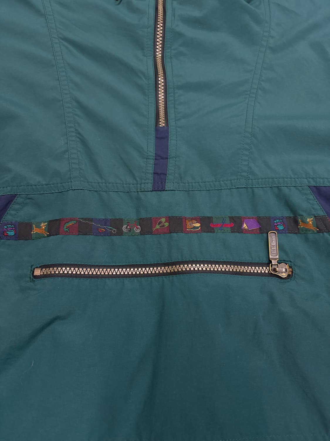 90s 블록코어 L.L.Bean 엘엘빈 빈티지 트롤리안 아노락 자켓 상품이미지4