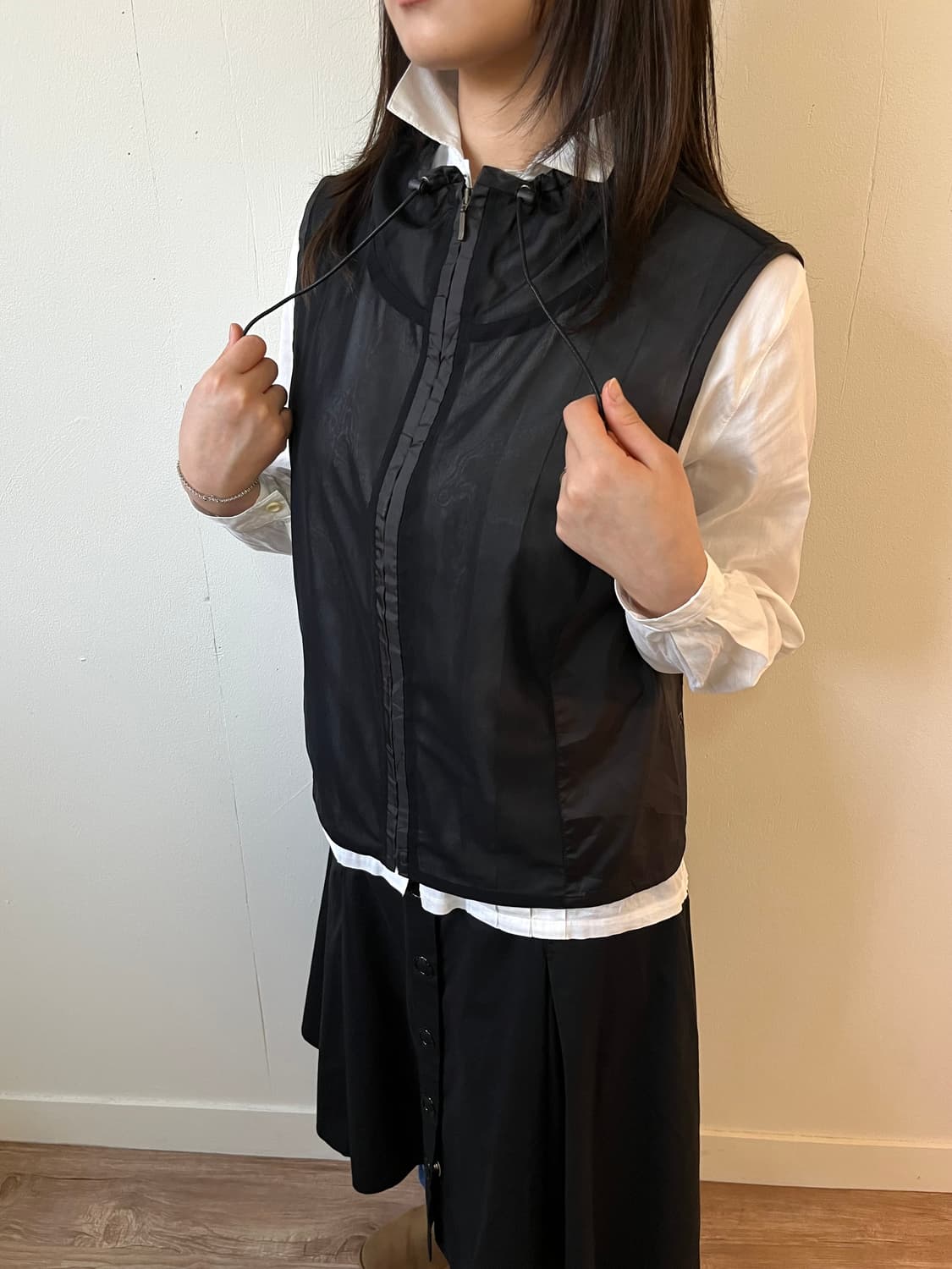 JIZZO 시스루 vest 상품이미지6