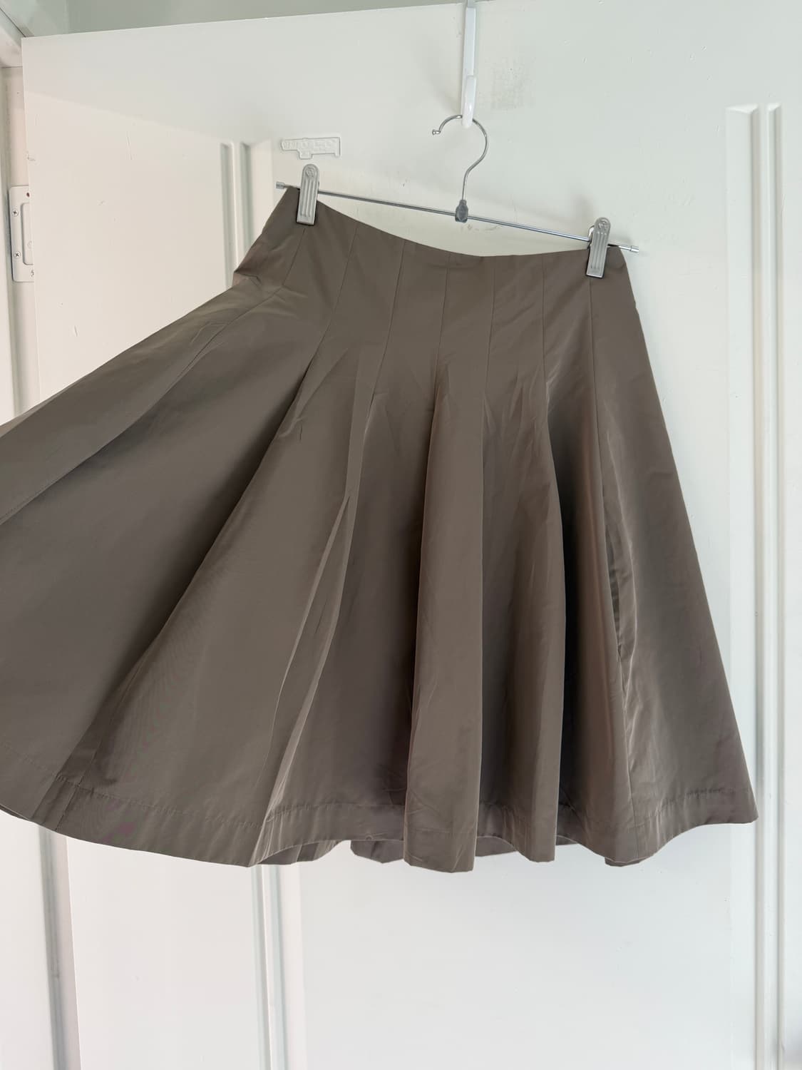 일본빈티지 모카 핀턱 미디스커트 상품이미지5