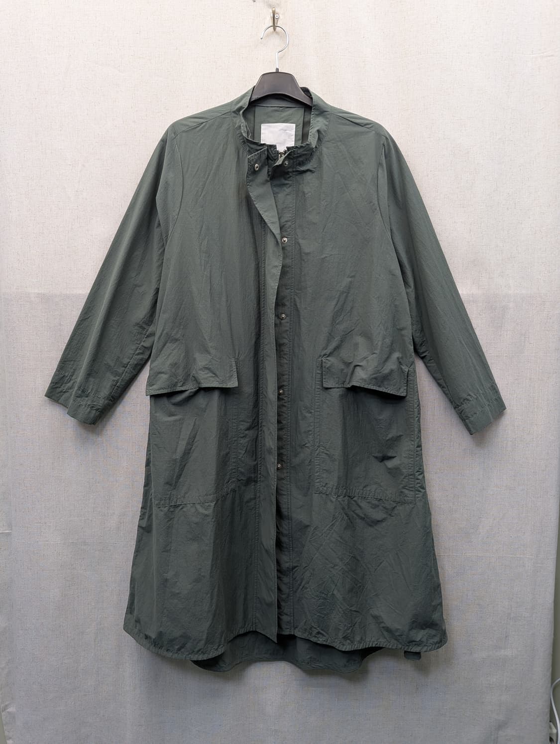 데무 카키색 롱 야상 점퍼 상품이미지1