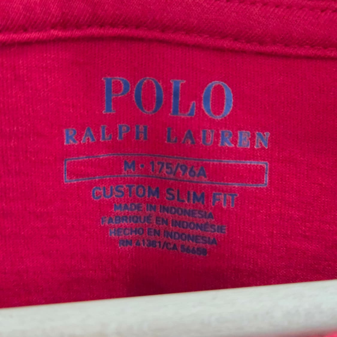 폴로랄프로렌 자수로고 반팔티 레드 M 상품이미지3