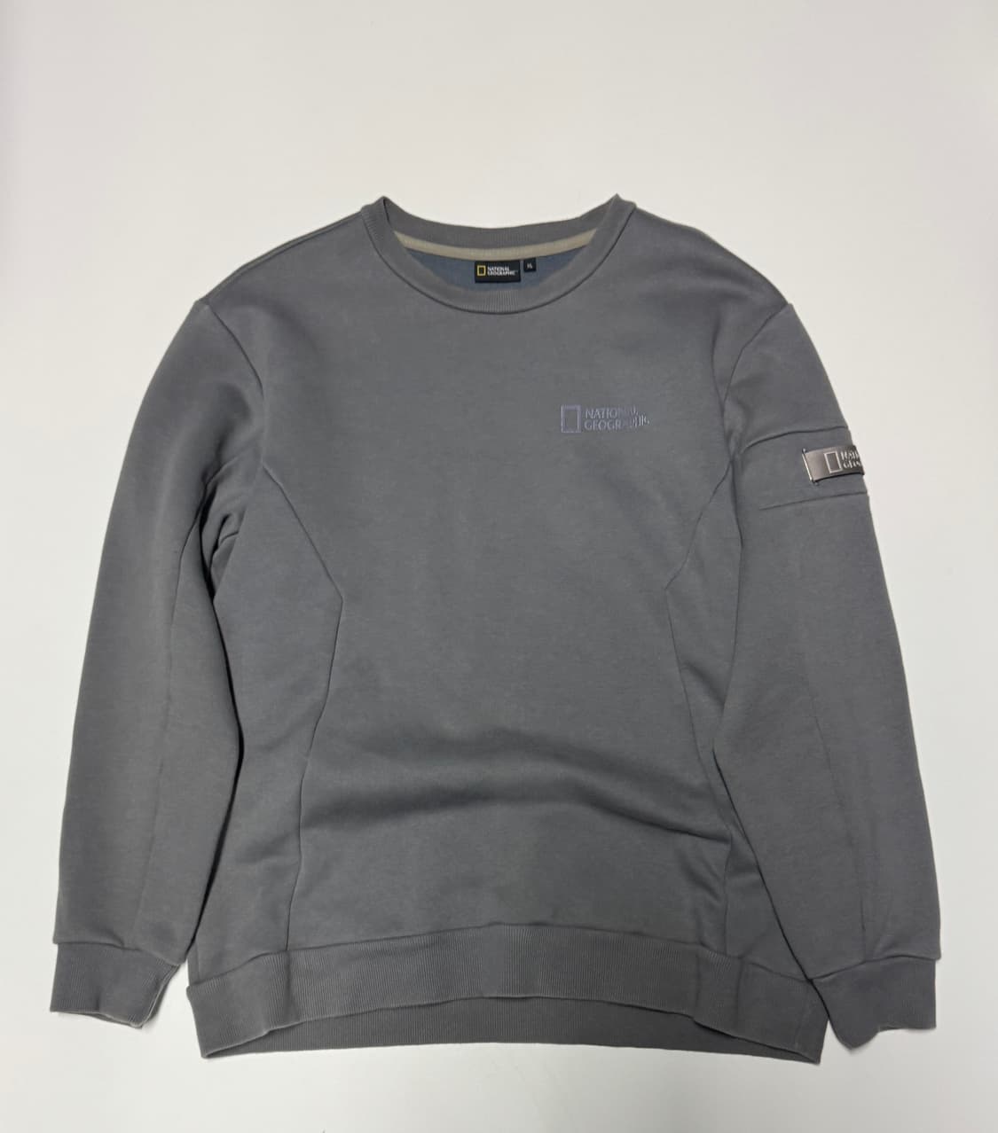 내셔널지오그래픽 은장 와팬 기모 맨투맨 그레이 XL 상품이미지1