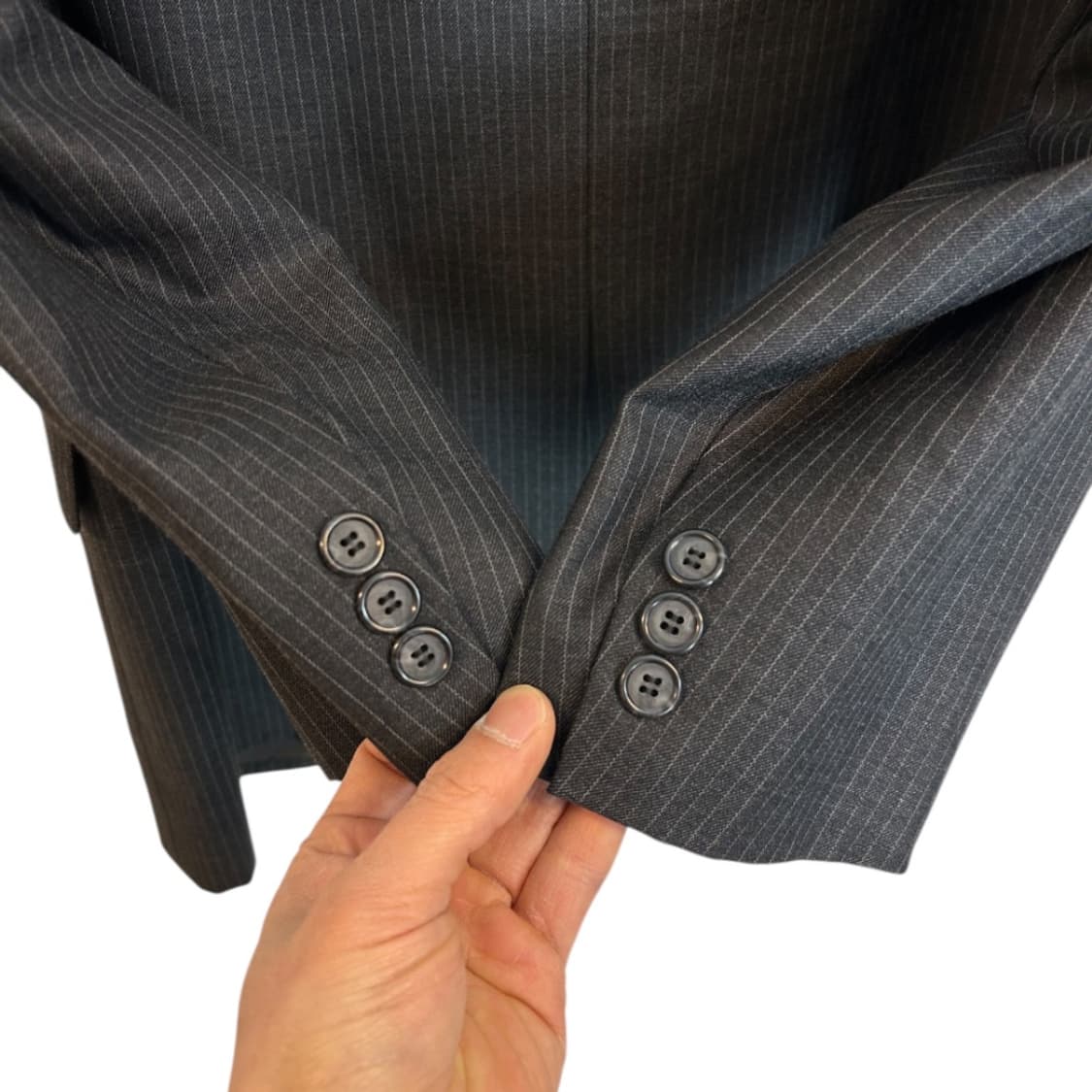 L/XL) 브룩스 브라더스 울 핀스트라이프 수트 셋업 SO-004 상품이미지4