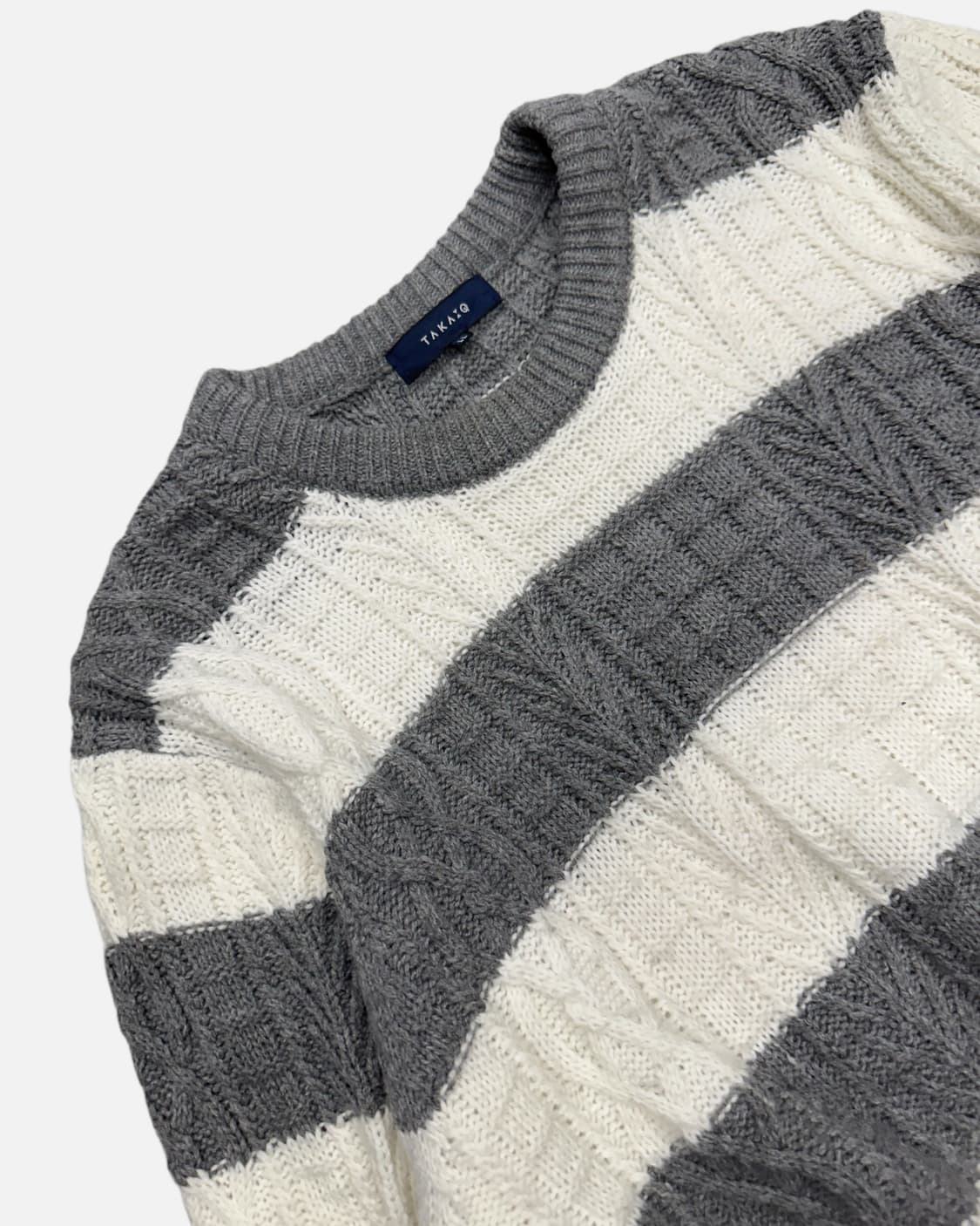 cable bold stripe knit 상품이미지3