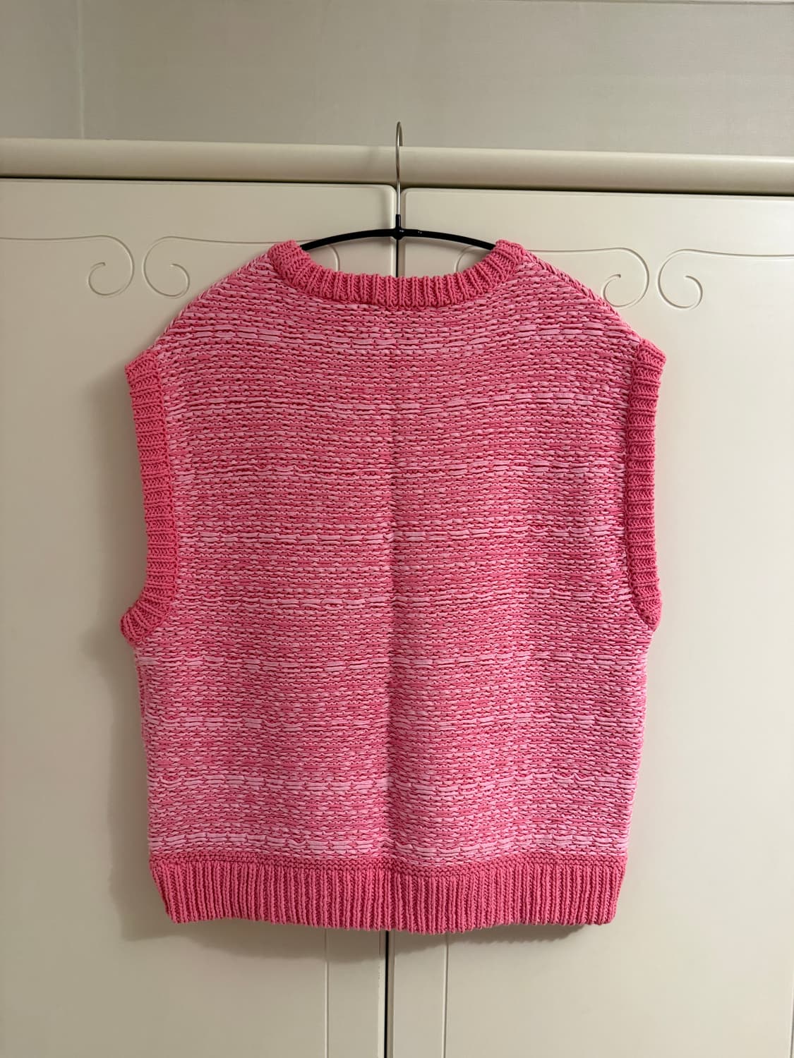 Haag 헤이그 위빙 니트 베스트 상품이미지3