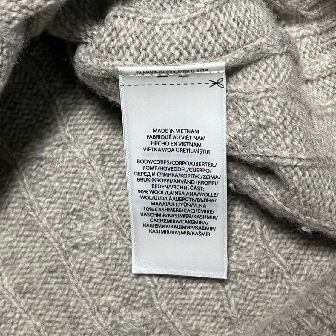 M 폴로랄프로렌 울 브이넥 케이블 캐시미어 니트 상품이미지5