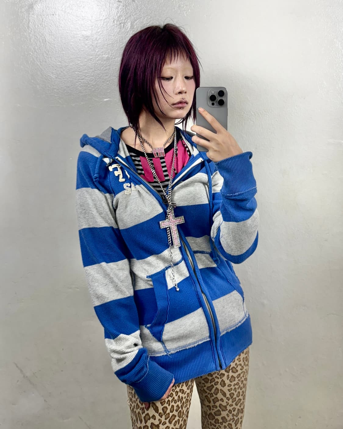 Abercrombie Striped Hoodie zipup 상품이미지1