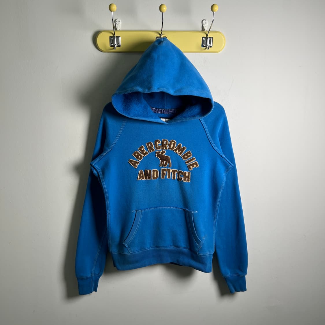 아베크롬비 로고 그래픽 블루 후드티 M 상품이미지1