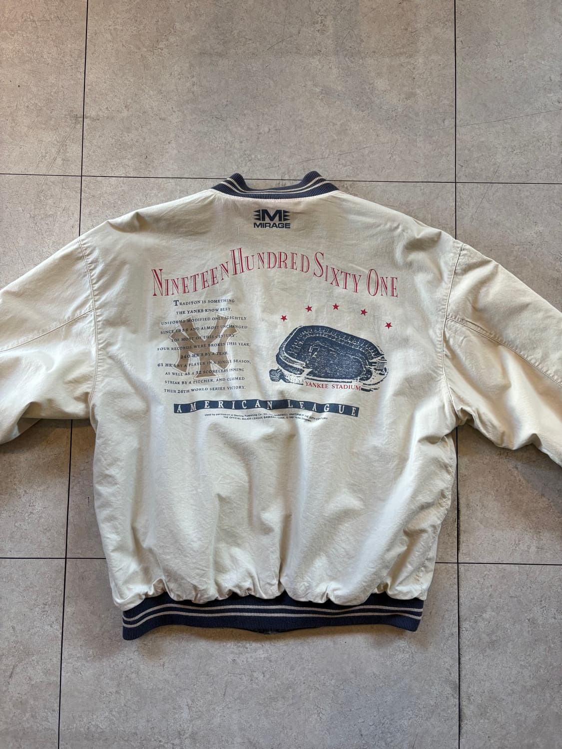 Mirage 미라지 뉴욕 양키스 바시티 양면 점퍼 상품이미지4