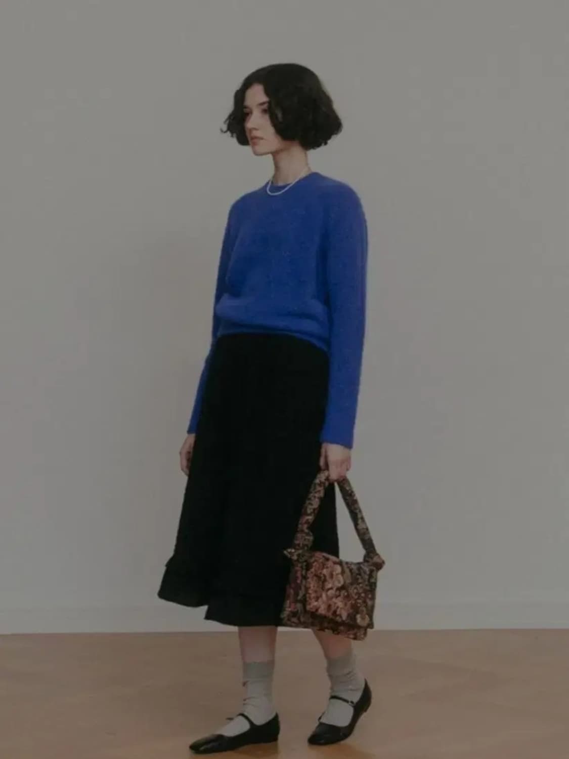 시엔느 빈티지 자카드 플라워 백 상품이미지4