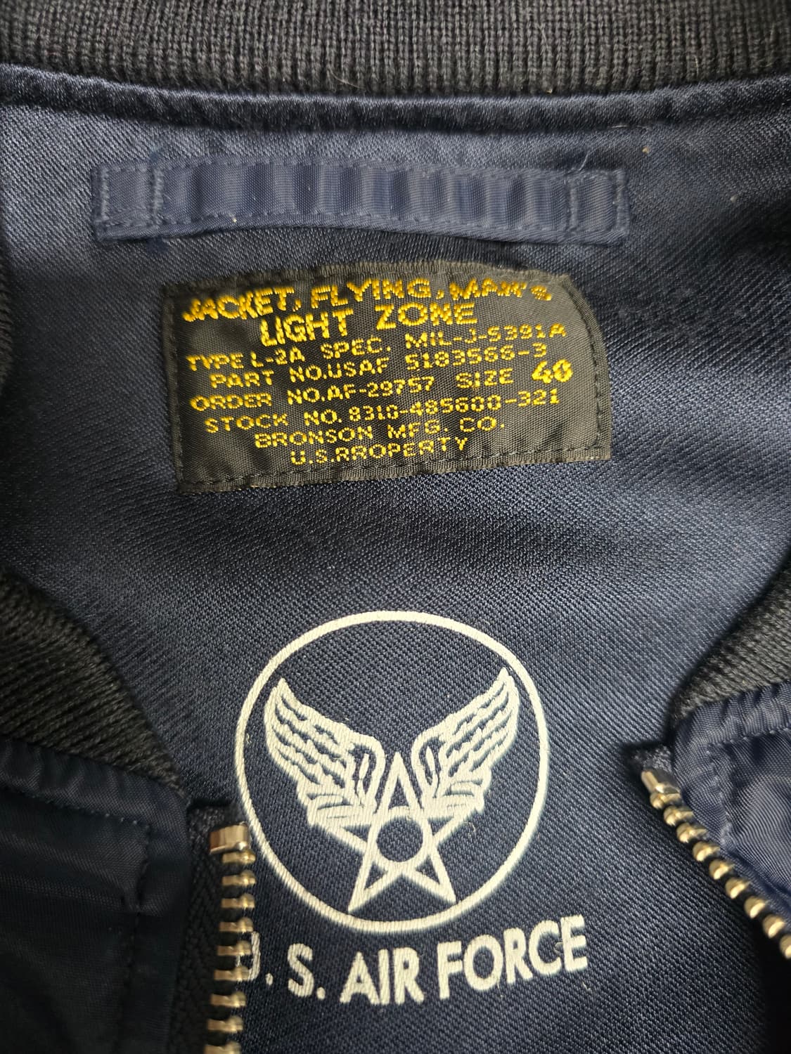 브론슨 L-2 자켓 네이비 40 상품이미지3