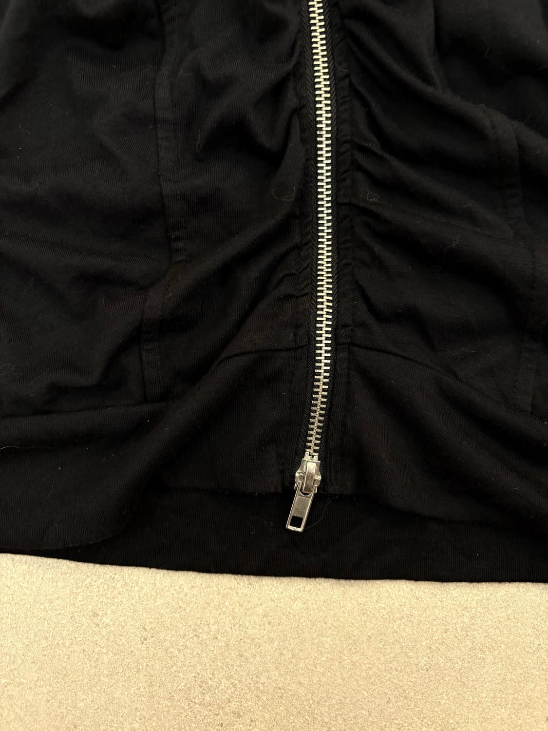 셔링 백포인트 투웨이 후드집업 상품이미지3