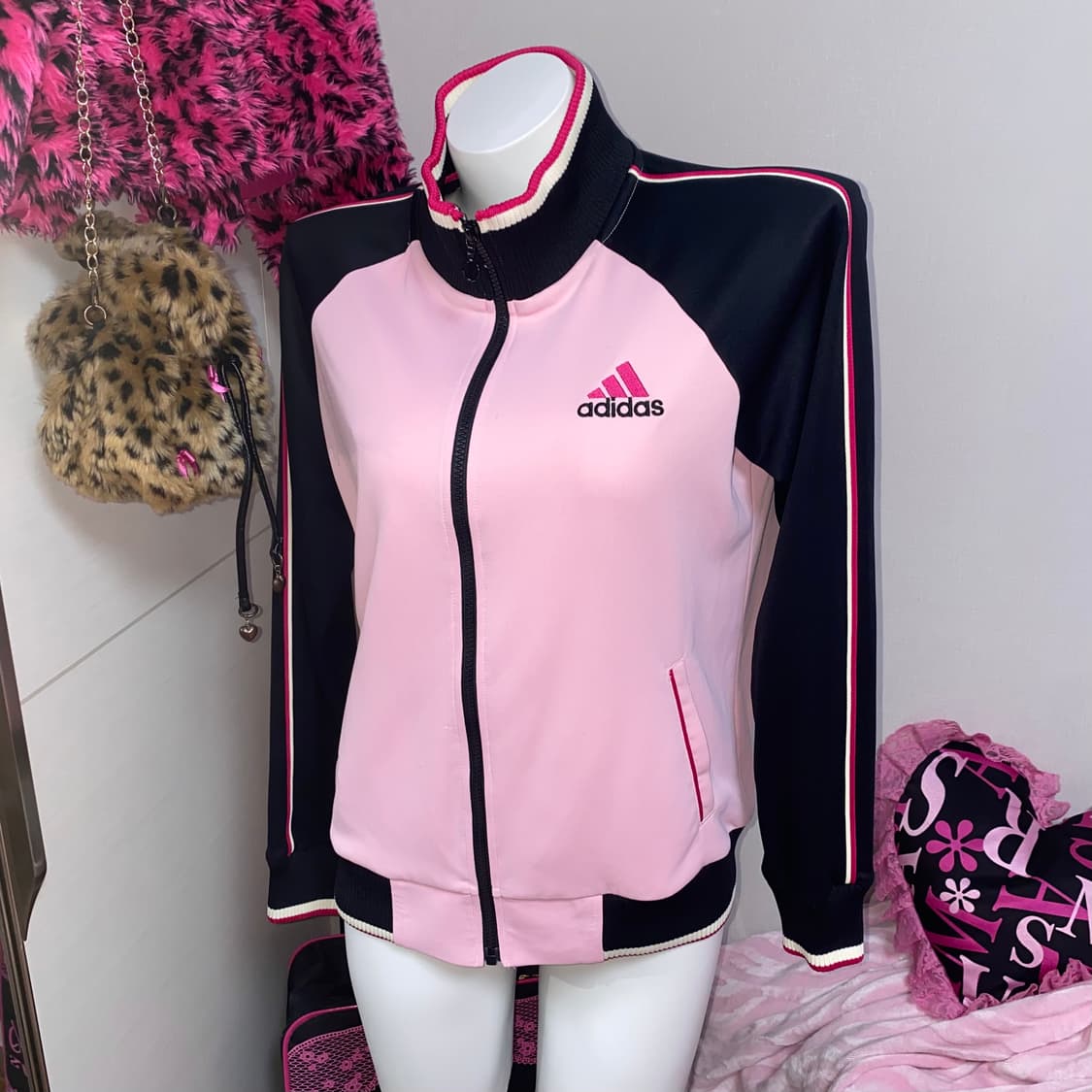 일본빈티지 아디다스 핑크 져지 키치 갸루 y2k 상품이미지1