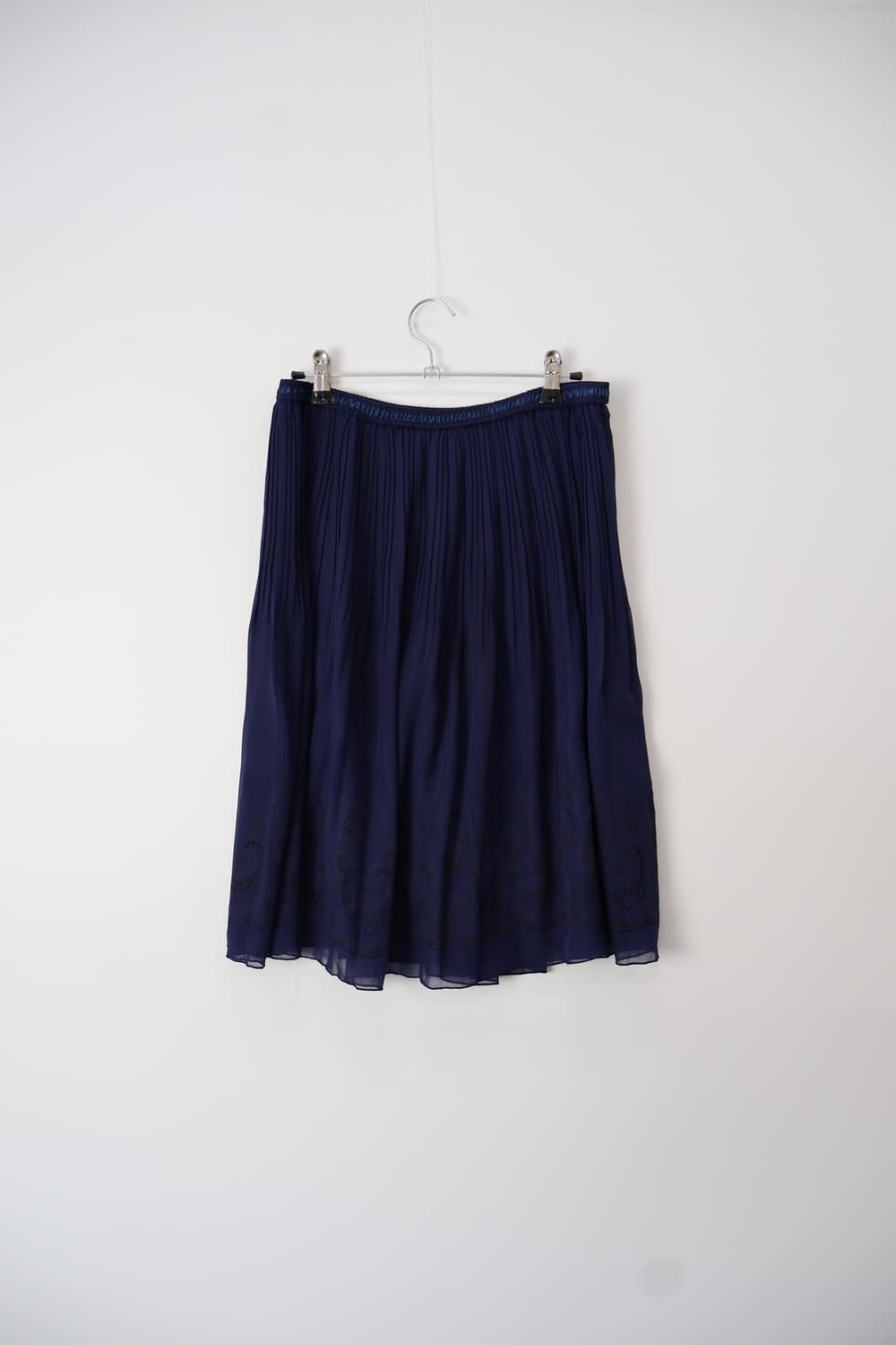 Jpn Navy Poly Midi Skirts 상품이미지6