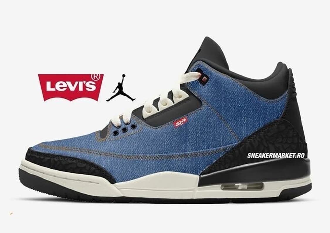 280 조던 3 x 리바이스 인디고 앤 짐 레드 새상품 상품이미지2