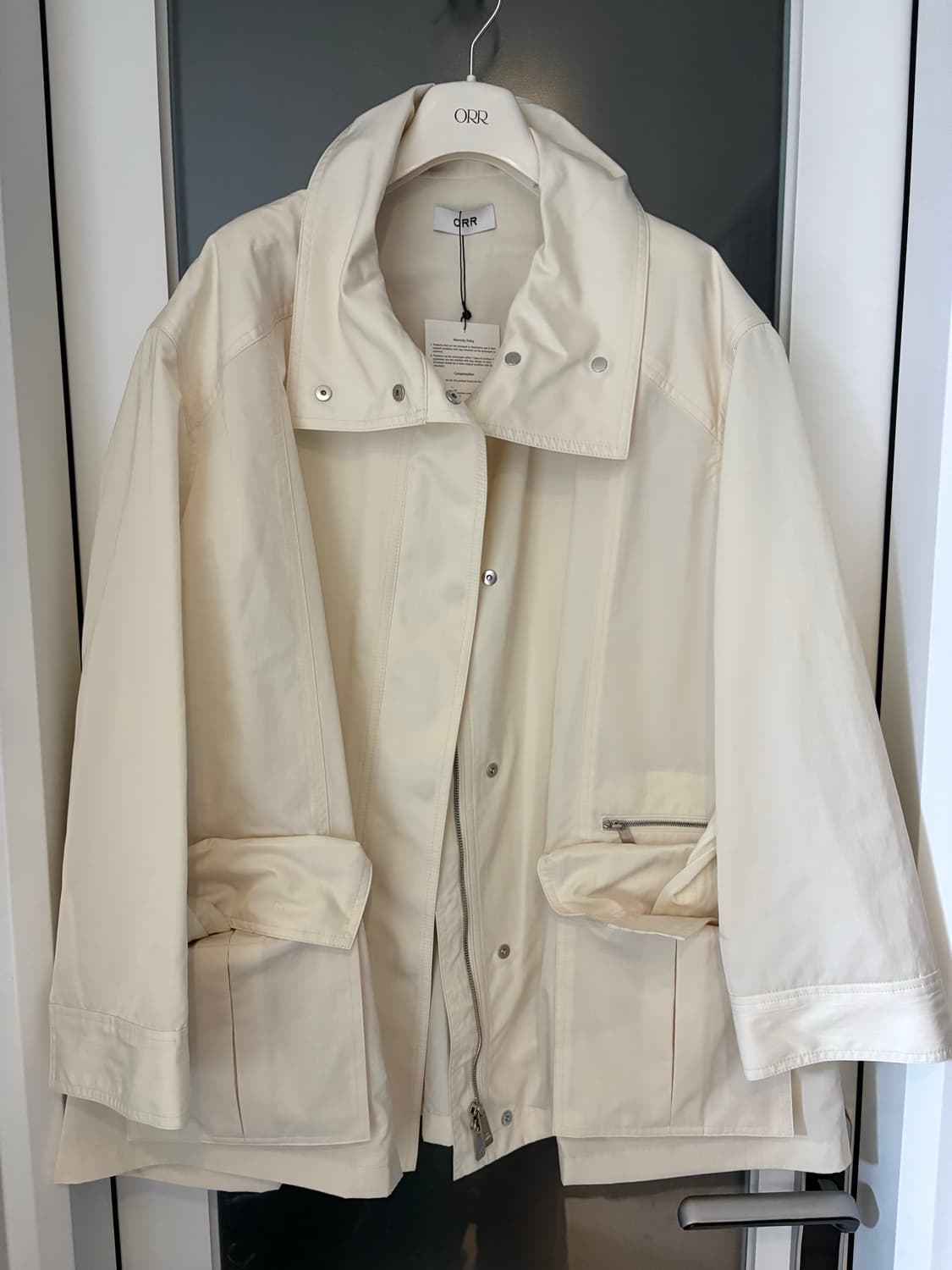 오르 orr 아이보리 바람막이 자켓 상품이미지1